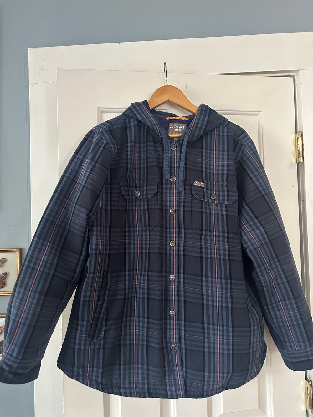 Ariat Rebar Flannel Insulated Hooded Jacket XL